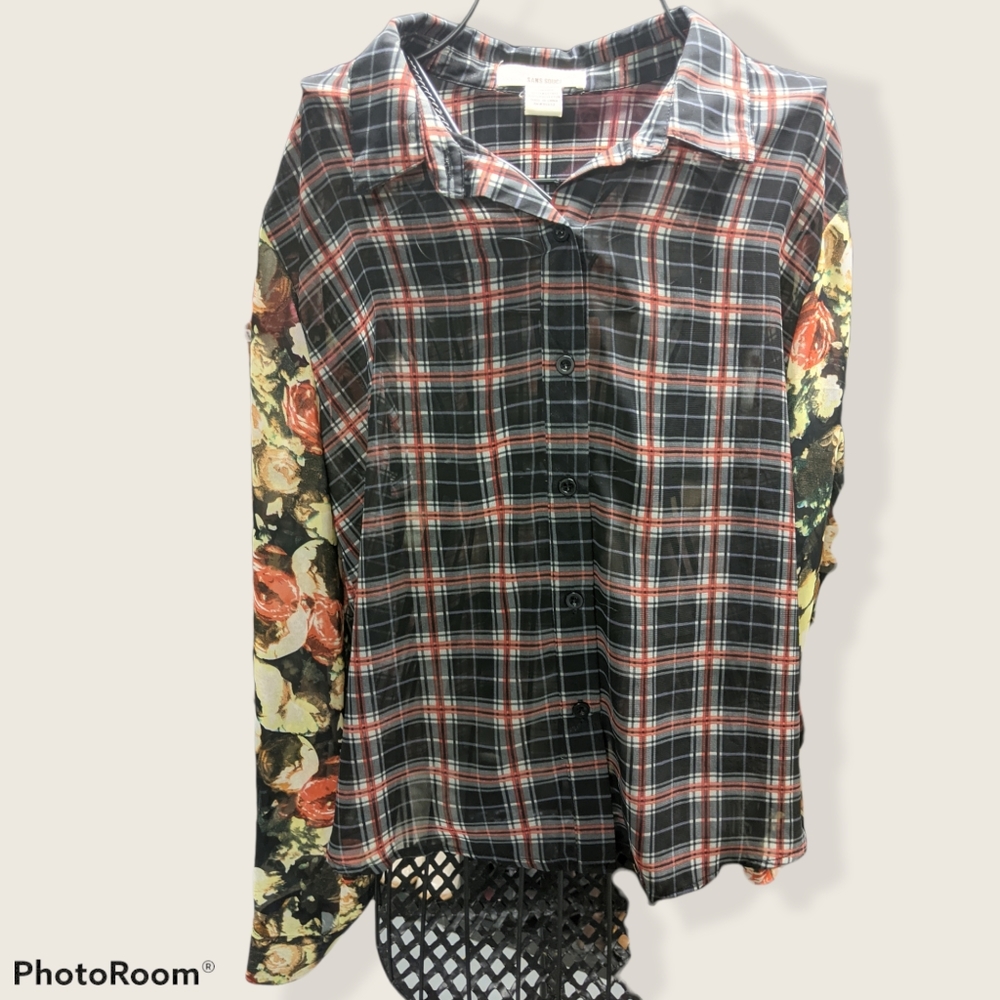 Floral flannel